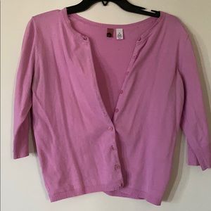 XL BP Pink Elbow Length Cardigan